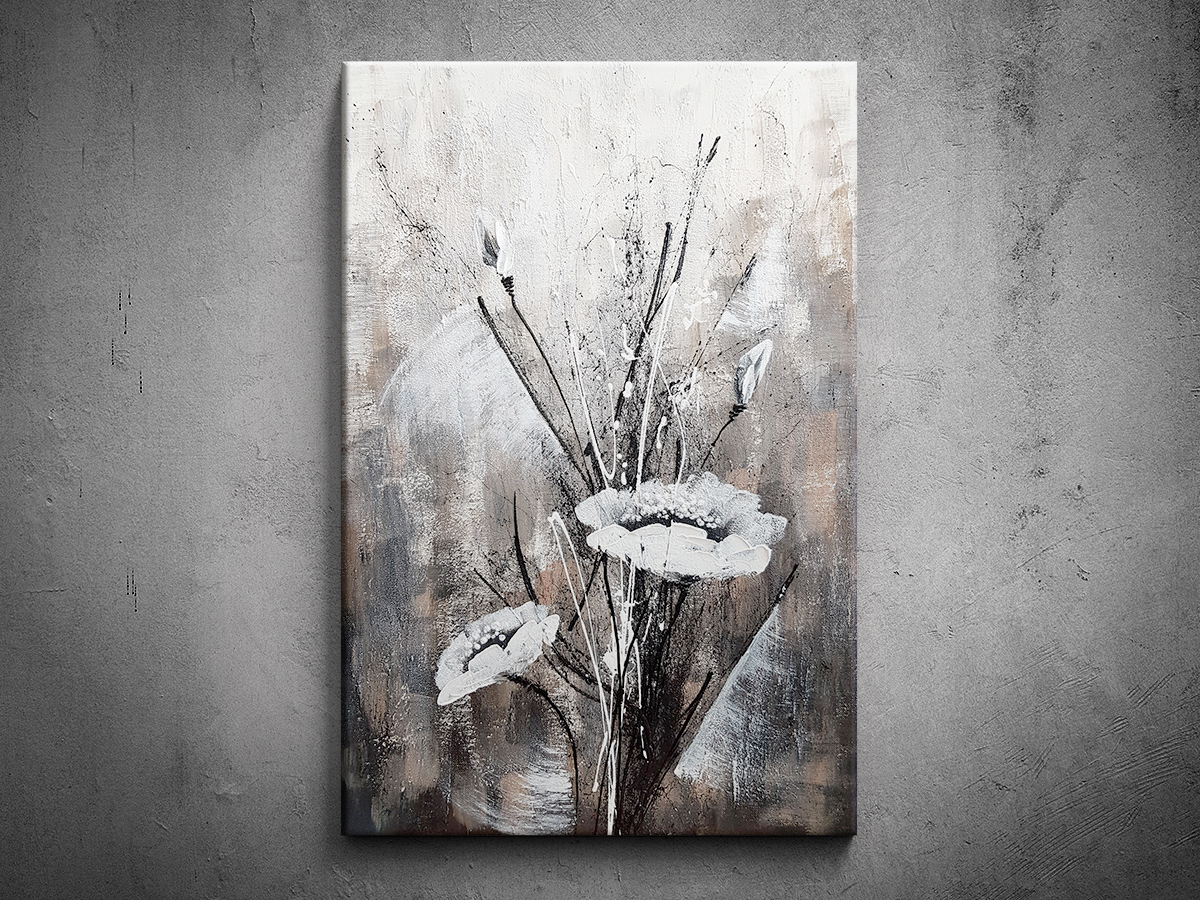 Abstrakcia ručne maľovaný obraz kvetina